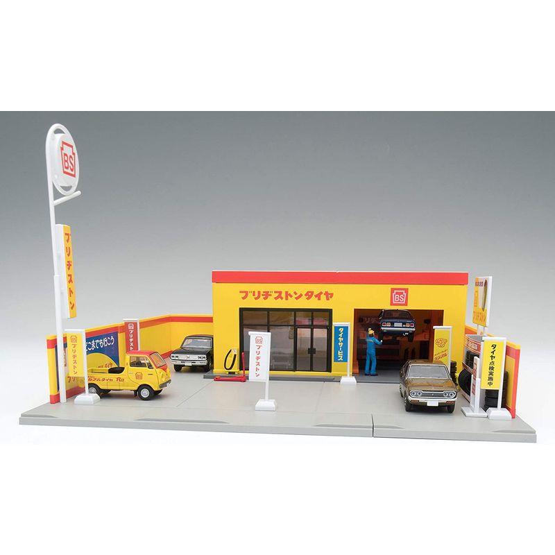 トミーテック トミカラマ ヴィンテージ 1/64 05b タイヤショップ (ブリヂストン) ミニカー用 ABS樹脂製 アクセサリー 完成品 トミカラマ ヴィンテージ 1/64 05b タイヤショップ ブリヂストン ミニカー用 ABS樹脂製 アクセサリー 完成品