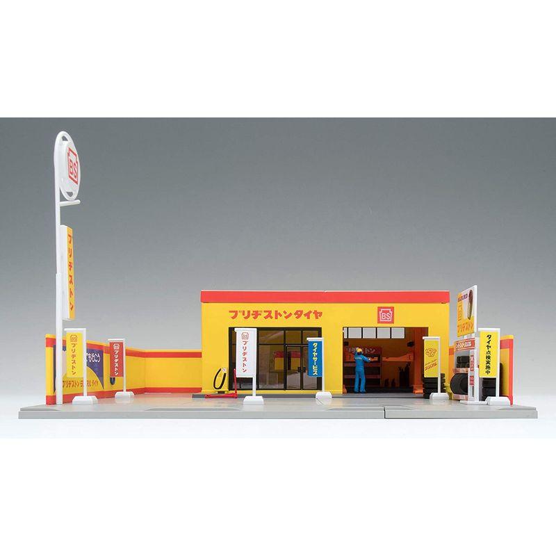 トミーテック トミカラマ ヴィンテージ 1/64 05b タイヤショップ (ブリヂストン) ミニカー用 ABS樹脂製 アクセサリー 完成品 トミカラマ ヴィンテージ 1/64 05b タイヤショップ ブリヂストン ミニカー用 ABS樹脂製 アクセサリー 完成品