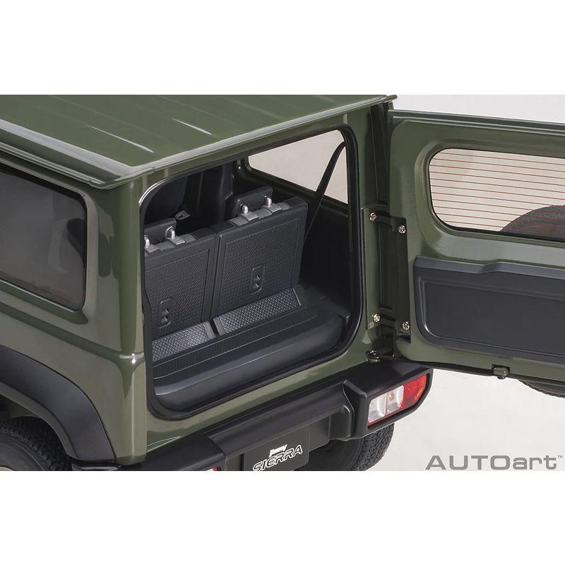 AUTOart 1/18 スズキ ジムニー シエラ (JB74) モスグリーン 完成品 78509 ジムニー AUTOart 1/18 スズキ シエラ JB74 モスグリーン 完成品