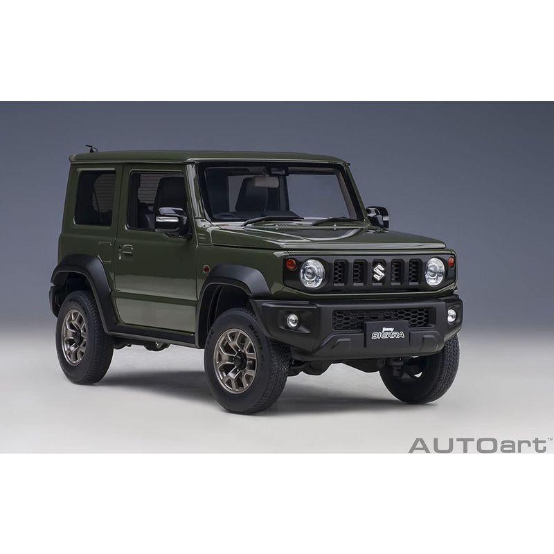 AUTOart 1/18 スズキ ジムニー シエラ (JB74) モスグリーン 完成品 78509 ジムニー AUTOart 1/18 スズキ シエラ JB74 モスグリーン 完成品