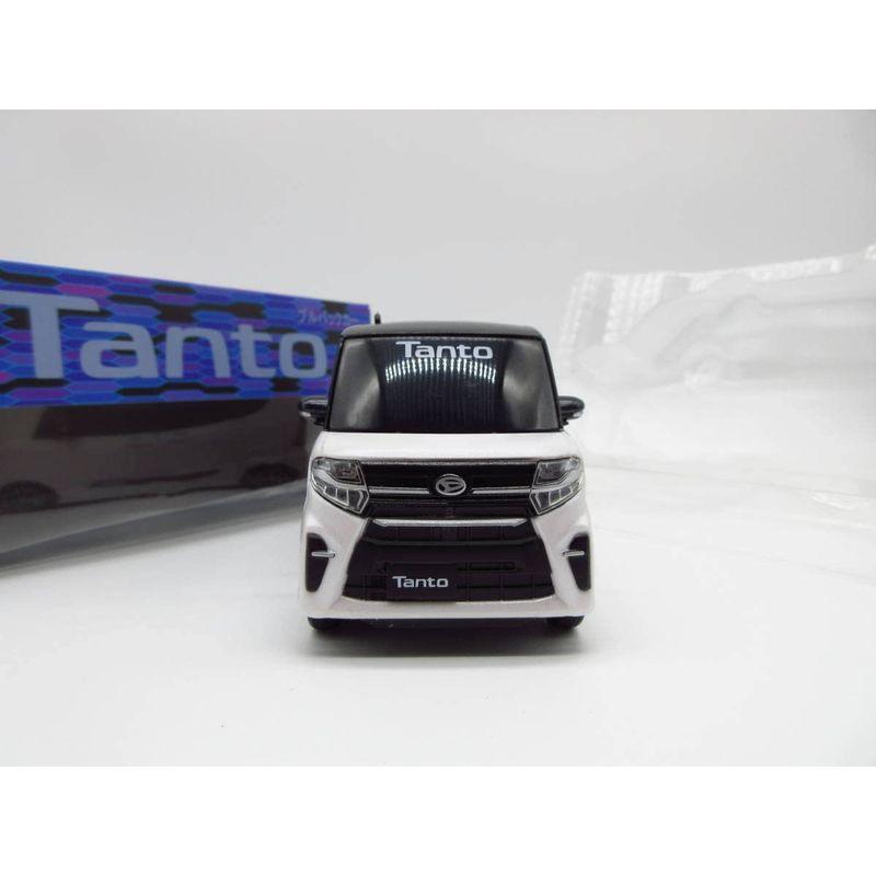 ダイハツ 新型タントカスタム ディーラー特注 非売品 プルバックカー ミニカー ２トーン パールホワイト×ブラックマイカ カラーサンプル 新型タントカスタム ディーラー特注 非売品 プルバックカー ミニカー ２トーン パールホワイト×ブラックマイカ カラーサンプル 　