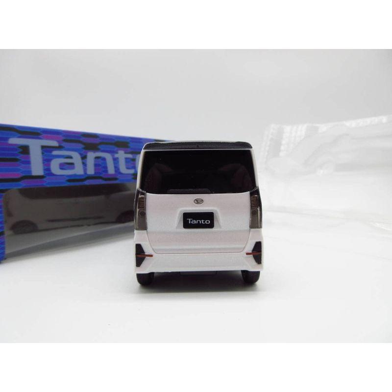ダイハツ 新型タントカスタム ディーラー特注 非売品 プルバックカー ミニカー ２トーン パールホワイト×ブラックマイカ カラーサンプル 新型タントカスタム ディーラー特注 非売品 プルバックカー ミニカー ２トーン パールホワイト×ブラックマイカ カラーサンプル 　