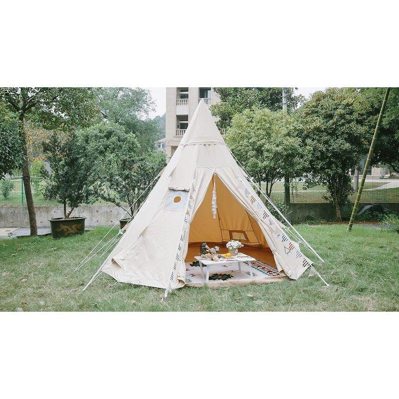 glamcamp ワンポールテント 3M 1~3人 ポリコットン 焚火可 防水