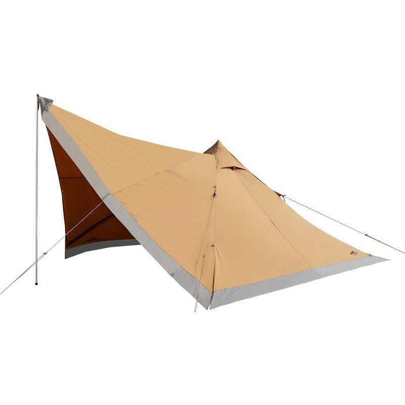 SoomloomテントKhufu(S)スクエアワンポールTC素材ポリコットン 日陰濃い 快適さ 防風/防雨/UVカット/通気 家庭/カップル スクエアワンポールTC素材ポリコットン 日陰濃い 快適さ 防風/防雨/UVカット/通気 家庭/カップル サイズ 3mｘ高さ1