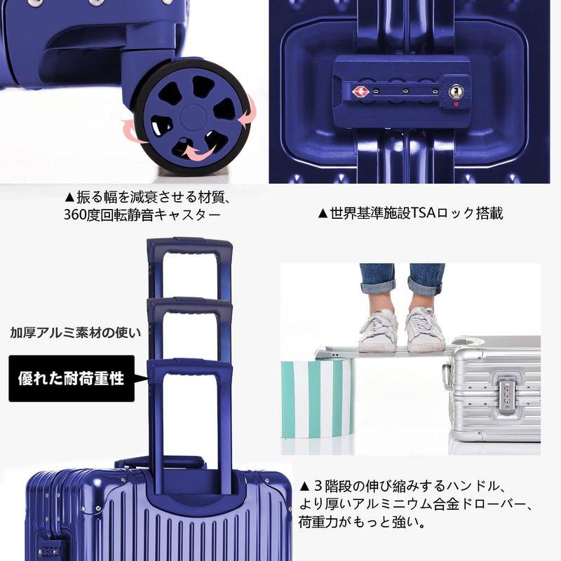 2026年 ボンイージ スーツケース アルミ・マグネシウム合金ボディ キャリーケース 機内持込 キャリーバッグ TSAロック付き 頑丈 軽量 静音 大容 【BC2332256645】(12136円)
