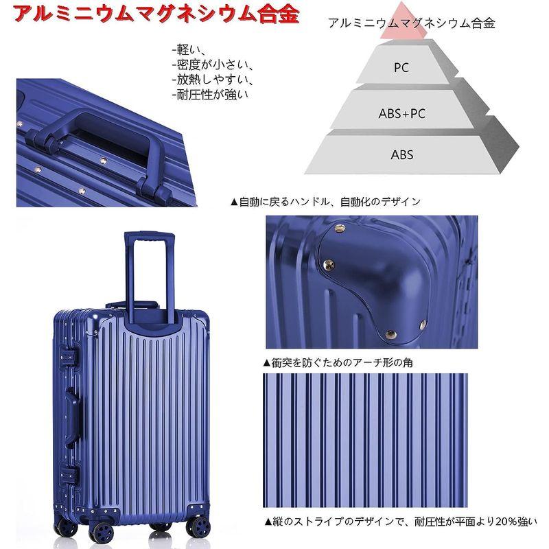 2026年 ボンイージ スーツケース アルミ・マグネシウム合金ボディ キャリーケース 機内持込 キャリーバッグ TSAロック付き 頑丈 軽量 静音 大容 【BC2332256645】(12136円)
