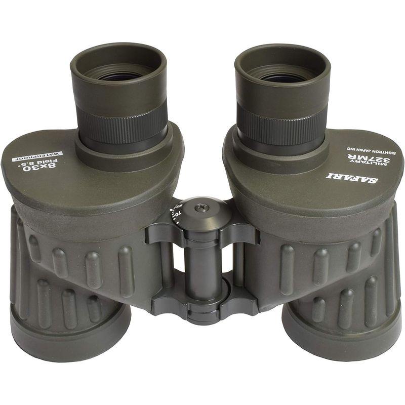 【最終値下げ】 SAFARI 双眼鏡 ポロプリズム 8倍30ｍｍ口径 ミリタリー 100/100レティクル 日本製 327MR 8X30 B126 【OC1004620318】(35634円)