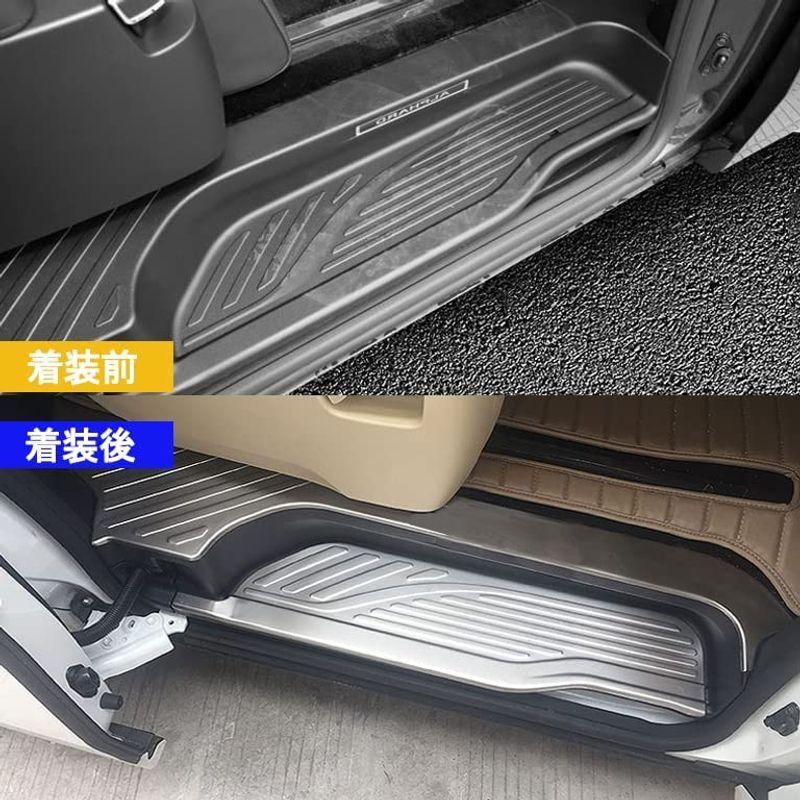 【まとめ売り】 YORKNEIC サイドステップガード トヨタ アルファード/ヴェルファイア適用 30系 外側＆内側 ドアスカッフプレート ステンレスステッ 【E2649257668】(13787円)