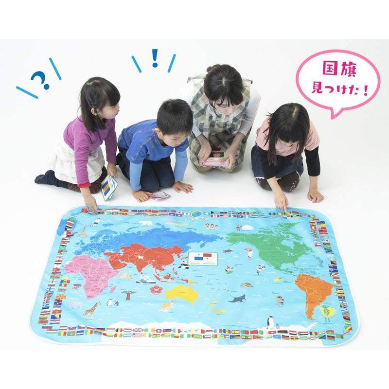 新感覚世界地図せかいいっしゅうくにさがしゲームフレーベル館の知育教材子どもの地理・社会学習やお受験対策にも 社会学習やお受験対策にも