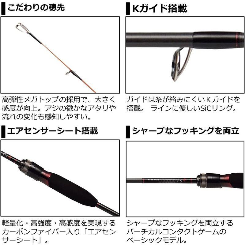 ダイワ(DAIWA) 21 月下美人 MX アジングボート 64L-S・N DAIWA 月下美人 MX アジングボート 64L