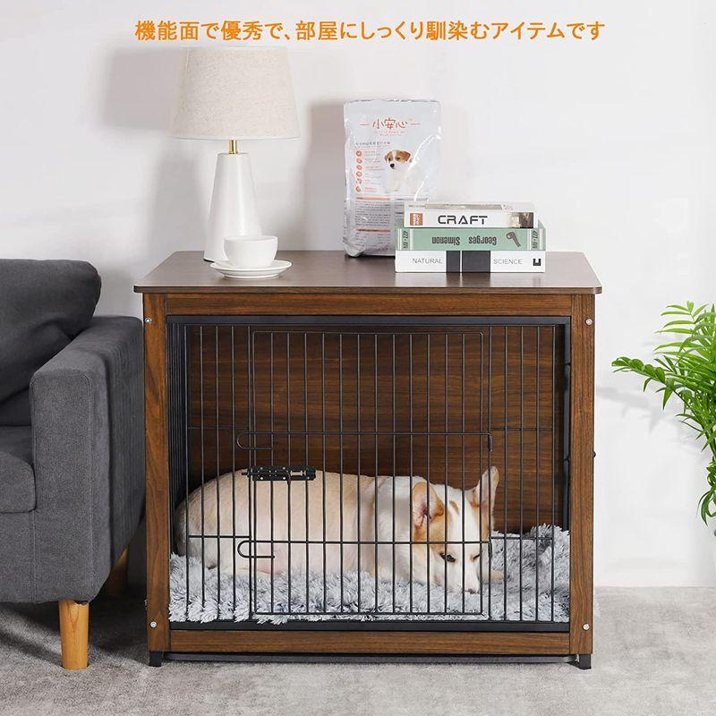 小型犬用ケージ 屋根付き 木製犬小屋 大きい おしゃれ ウッディサークル 室内 うさぎケージ すのこ/トレー付き 幅60cm 屋根付き 木製犬小屋 大きい おしゃれ ウッディサークル 室内 うさぎケージ すのこ/トレー付き 幅60cm
