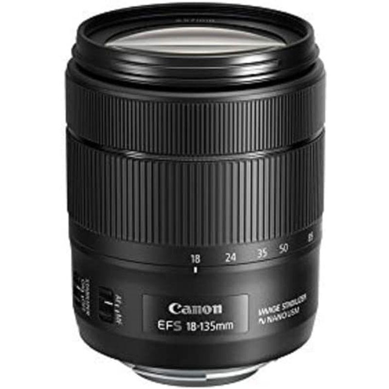 【２点セット】 Canon 標準ズームレンズ EF-S18-135? F3.5-5.6 IS USM APS-C対応 【MYK1370676724】(48619円)