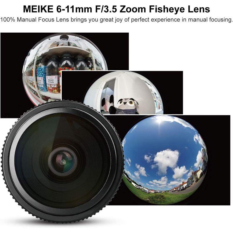 ★動作確認済み Meike MK611F35EFM Meike 6-11mm/F3.5 フィッシュアイレンズ MF キヤノンEF-Mマウント 【8409413284】(29829円)