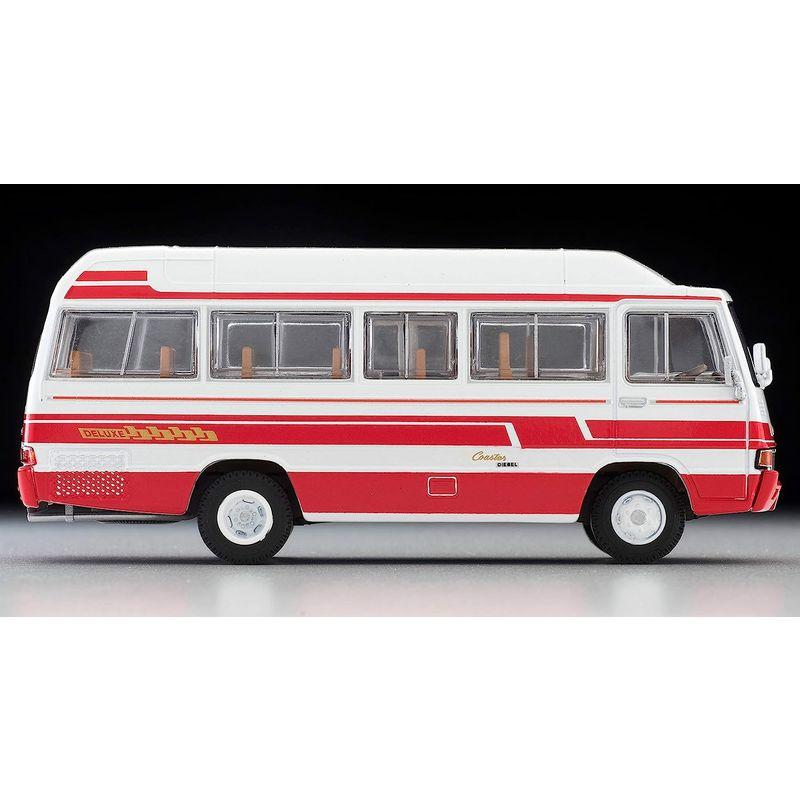 トミカリミテッドヴィンテージ 1/64 LV-184b トヨタ コースター ハイルーフ デラックス車 白/赤 完成品 1/64 LV 184b トヨタ コースター ハイルーフ デラックス車 白/赤 完成品