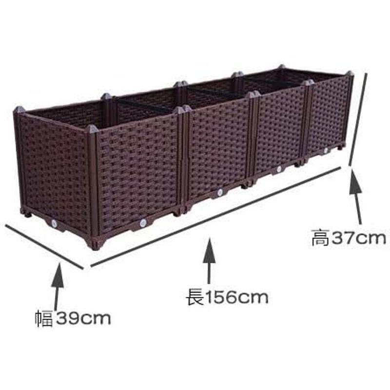 Aeon hum 組立式ガーデンボックス プランターボックス プラスチック 園芸 鉢植え入れ 花、植物、野菜栽培 自由組立 滑車付け ブラウ hum 組立式ガーデンボックス プランターボックス プラスチック 園芸 鉢植え入れ 花 植物 野菜栽培 自由組立 滑車付け ブラウ
