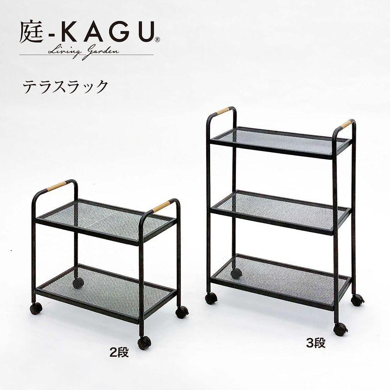 タカショー フラワースタンド テラスラック3段 キャスター付 MSF-33 ブラック 約幅60cm×奥行30cm×高さ90cm ブラック 約幅60cm×奥行30cm×高さ90cm フラワースタンド テラスラック3段 キャスター付 MSF サイズ