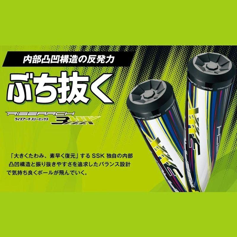SSK(エスエスケイ) 野球 軟式バット FRP製 ライズアーチ 3XXX SBB5050 ブラック×ホワイト 78cm 少年軟式対応 エスエスケイ SSK 野球 軟式バット FRP製 ライズアーチ 3XXX SBB5050 ブラック×ホワイト 78cm 少年軟式対応