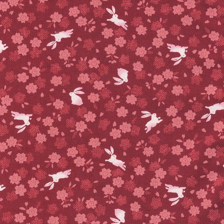 小風呂敷/花うさぎ　お弁当包み　大判ハンカチ　タペストリー　和柄　うさぎ　ひざ掛け |  | 01