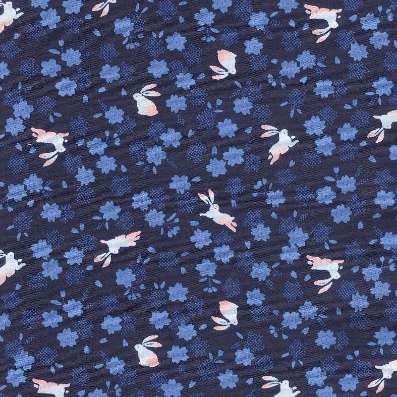 小風呂敷/花うさぎ　お弁当包み　大判ハンカチ　タペストリー　和柄　うさぎ　ひざ掛け |  | 02