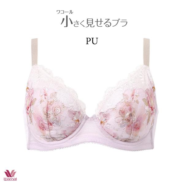 ワコール 小さく見せるブラ ブラジャー BRB453 3/4カップワイヤー DEFカップ (レーシィタイプ) | WACOAL | 01