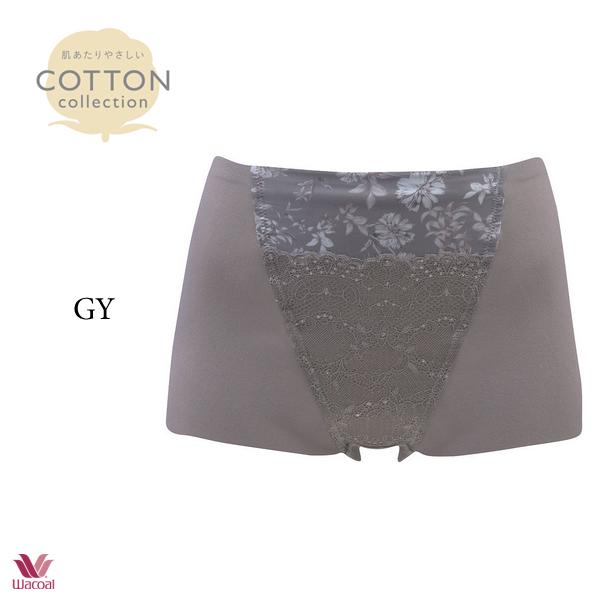 ワコール 肌あたりやさしいCOTTON collection GRC321 82 ガードル（ショート丈）ジャストウエスト | SUHADA | 02