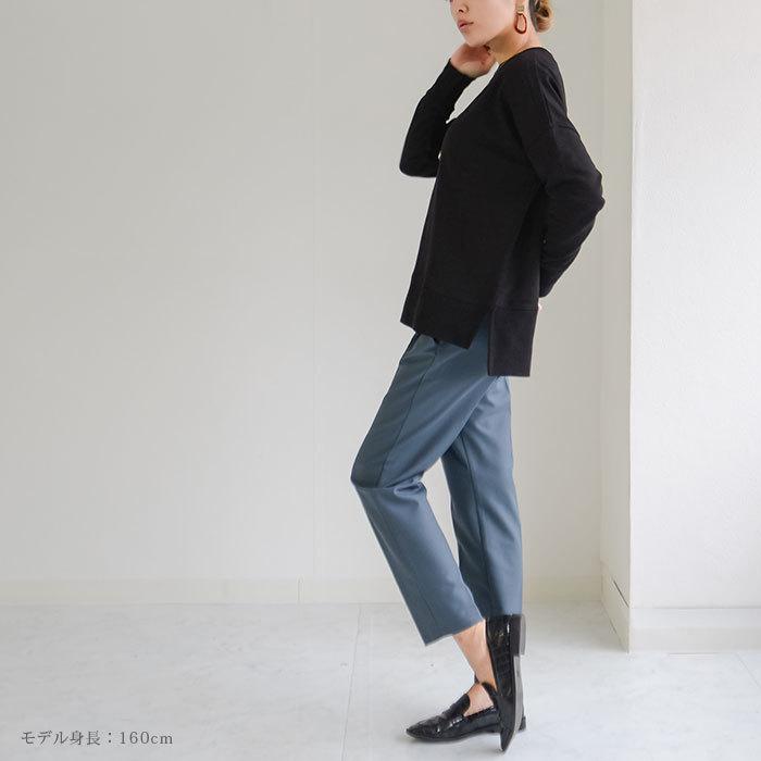 スウェット レディース トップス トレーナー 上 春 40代 おしゃれ 裏毛 長袖 スリット ブラック 黒 白 Jgコレクション Jg Ntp103 Jungle Jungle 通販 Yahoo ショッピング