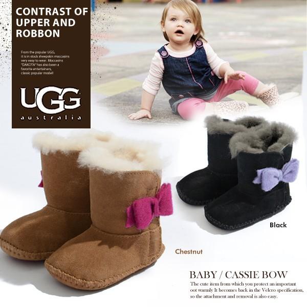 オープニング大放出セール アグ オーストラリア ムートンブーツ ベビー キッズ Ugg Cassie Bow ファーストシューズ Baby Kids 激安特価 Www Esiba Tg