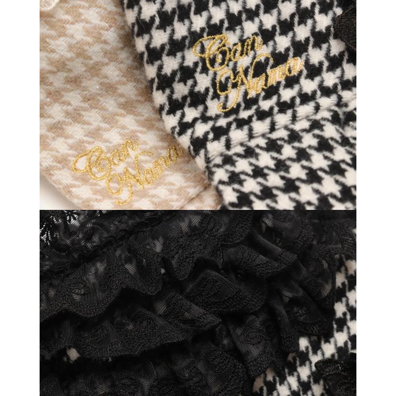 CanNana 犬服 秋服 きゃんナナ 千鳥格子エレガントワンピース SS