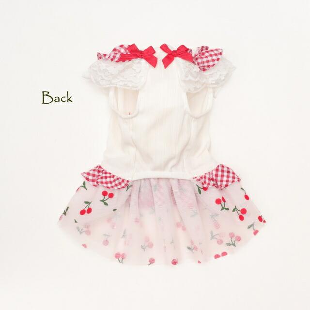 ♡新品♡きゃんナナ♡さくらんぼチュールワンピース 楽天市場】きゃんナナ 犬服 春 夏 さくらんぼチュールワンピース