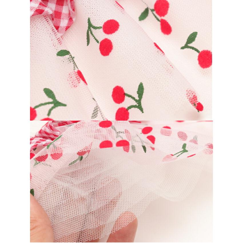 ♡新品♡きゃんナナ♡さくらんぼチュールワンピース 楽天市場】きゃんナナ 犬服 春 夏 さくらんぼチュールワンピース