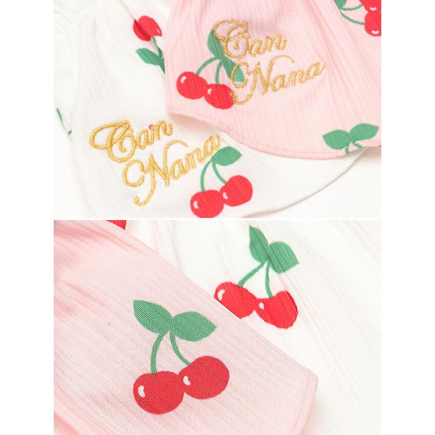 CanNana きゃんナナ 犬服 春 夏 さくらんぼシャーリングワンピース SS