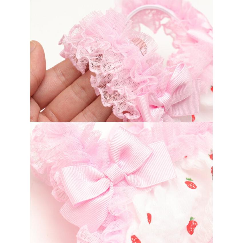 CanNana きゃんナナ 犬服 春 夏 あまいイチゴのふりふりキャミ SS-L