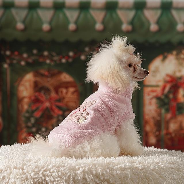 CanNana 犬服 セーター ドッグウェア きゃんくまボアジャケット 秋 冬