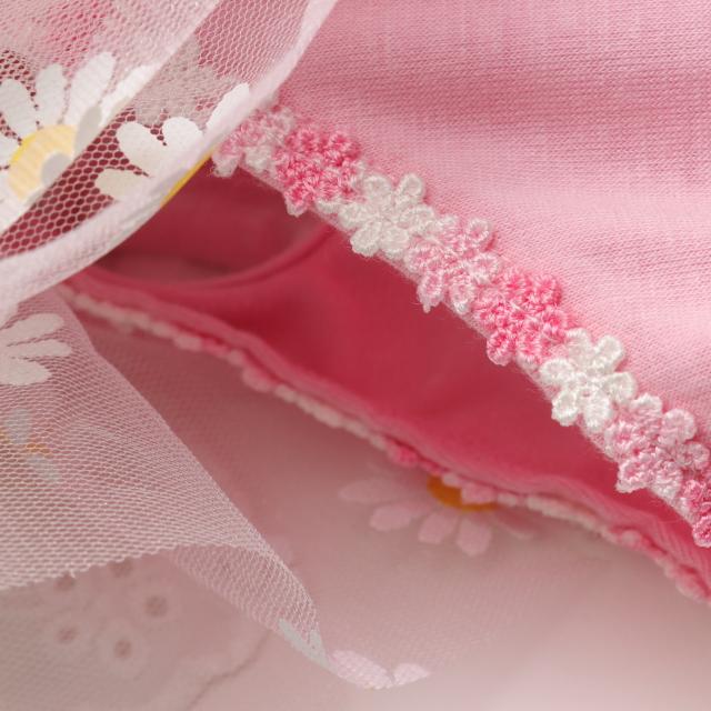 CanNana 犬服 春 フラワーギンガムワンピース SS-Lサイズ きゃんナナ