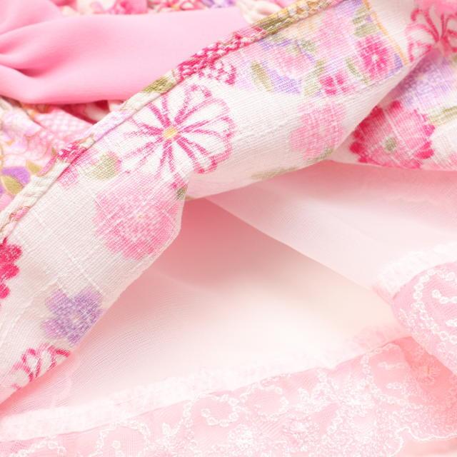 CanNana 新作 ドッグウェア 犬服 着物風 秋冬【きゃんナナ】花柄和ロリ