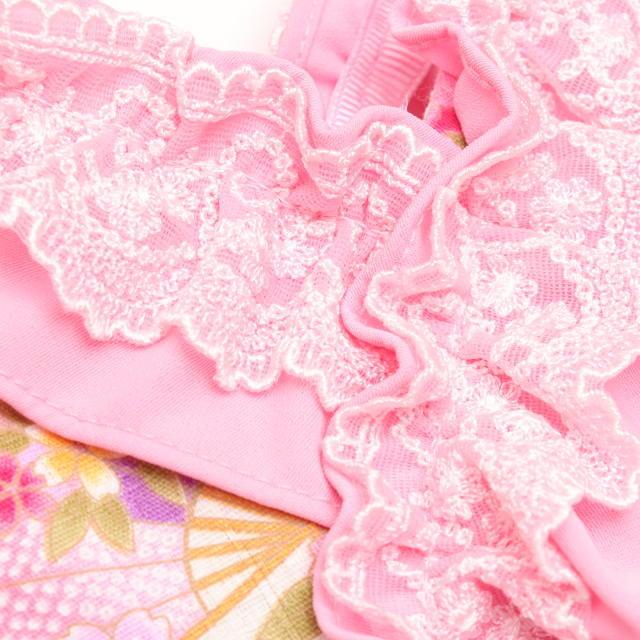 CanNana 新作 ドッグウェア 犬服 着物風 秋冬【きゃんナナ】花柄和ロリ