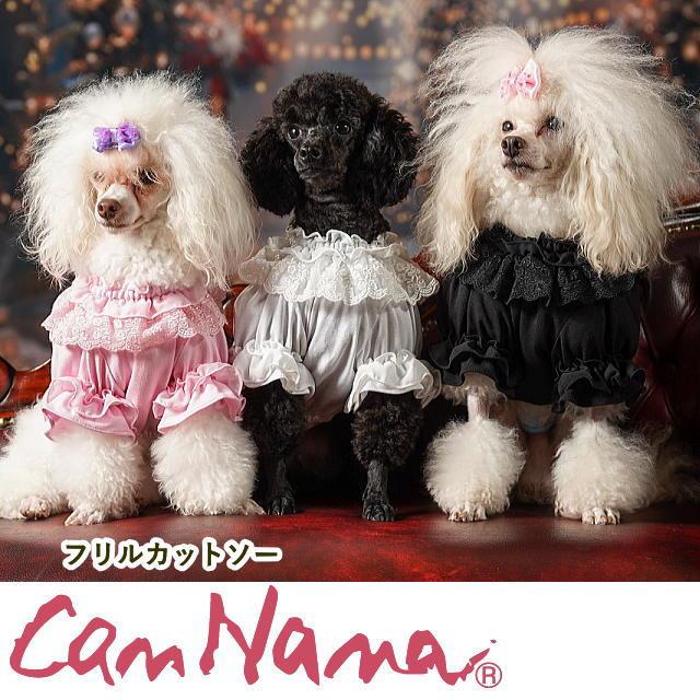 CanNana 新品　未使用　タグ付き　フリル付き CanNana 新作 犬服 猫 【きゃんナナ】フリルカットソー トップス