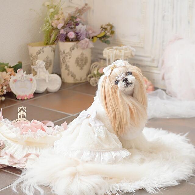 犬 リボン 猫 バレッタリボン アクセサリー りぼん レースグログラン