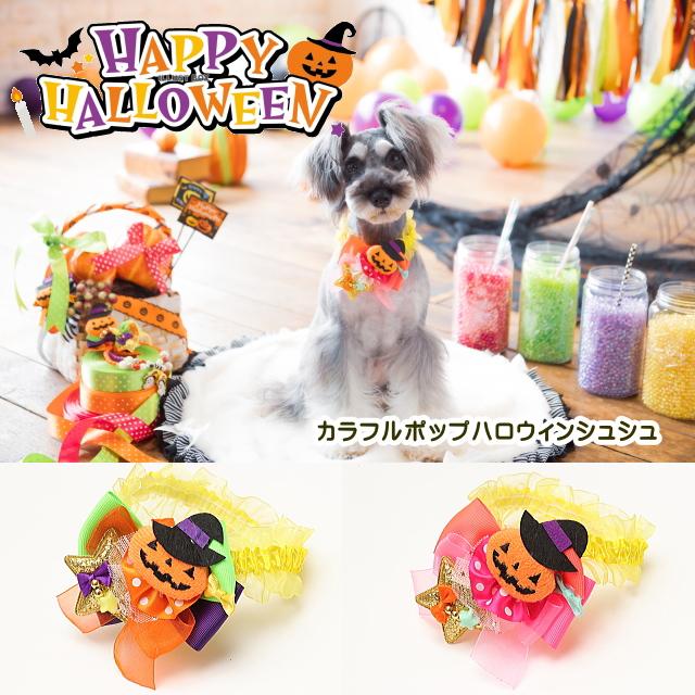 CanNana 【きゃんナナ】カラフルポップハロウィンシュシュ SS-Lサイズ