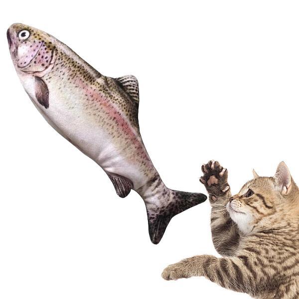 正規品 貝沼産業 ダンシングフィッシュ ニジマス 猫おもちゃ 踊る魚