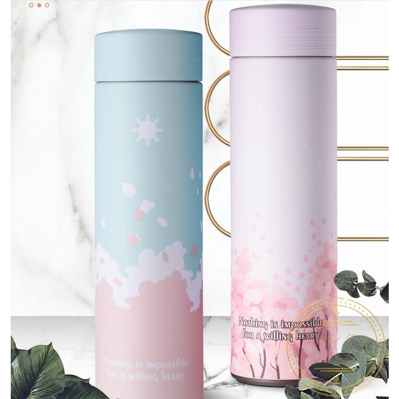 水筒 マグボトル 子供用 大人用 プレゼント 桜柄 魔法瓶 花柄 おしゃれ 可愛い ボトル 直飲み ストロー付 保温 保冷 通園 通学 500ml レディース ギフト 母の日 Cup125 ジャングルストア 通販 Yahoo ショッピング