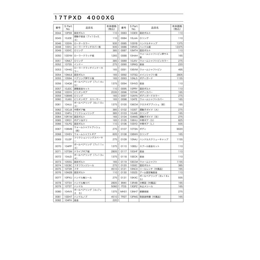シマノ（SHIMANO） 純正スプール 17 ツインパワー XD 4000XG スプール