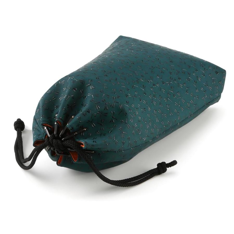 印傳屋（INDEN-YA） 印伝 合切袋 HISOCA ひそか 巾着袋 マチ付 ( 日本