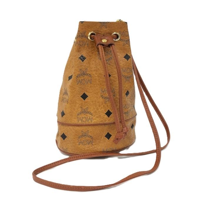MCM ショルダーバッグ 巾着 ヴィセトス ロゴグラム レザー MCM ショルダーバッグ 巾着 ヴィセトス ロゴグラム レザー