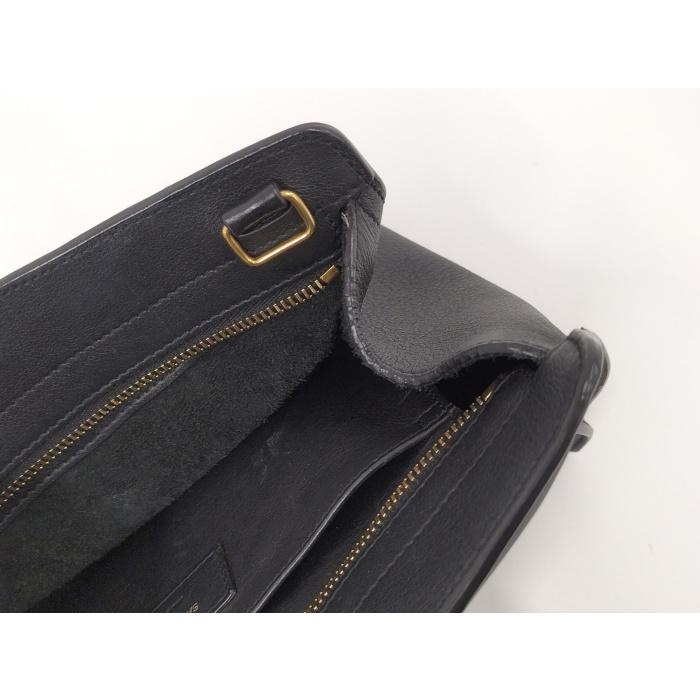 【中古】SAINT LAURENT ベイビーカバス ハンドバッグ レザー ブラック 424868｜junglejungle｜07