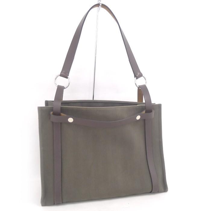 中古】エルメス サックカバリコール 2WAY ショルダーバッグ キャンバス  