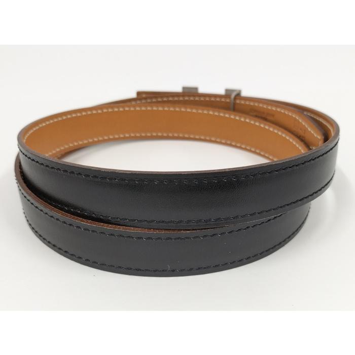 エルメス Hベルト　コンスタンス　◻︎B刻印 ベルト シルバー　ブラック レザー HERMES コンスタンス ベルト レザー シルバー金具 ブラック □H