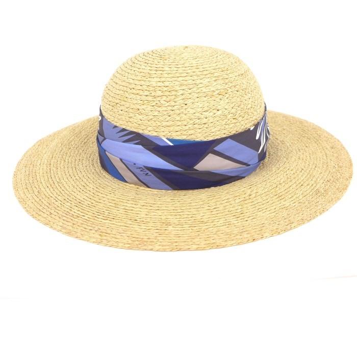 新規購入 Hermes 麦わら帽子 Sea Surf Fun ナチュラル ブルー 表記サイズ57 未使用 エルメス ハット 限定価格セール Kuljic Com