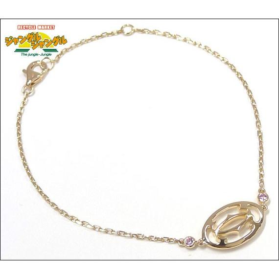 Cartier カルティエ ロゴ ドゥーブルC ブレスレット K18PG  