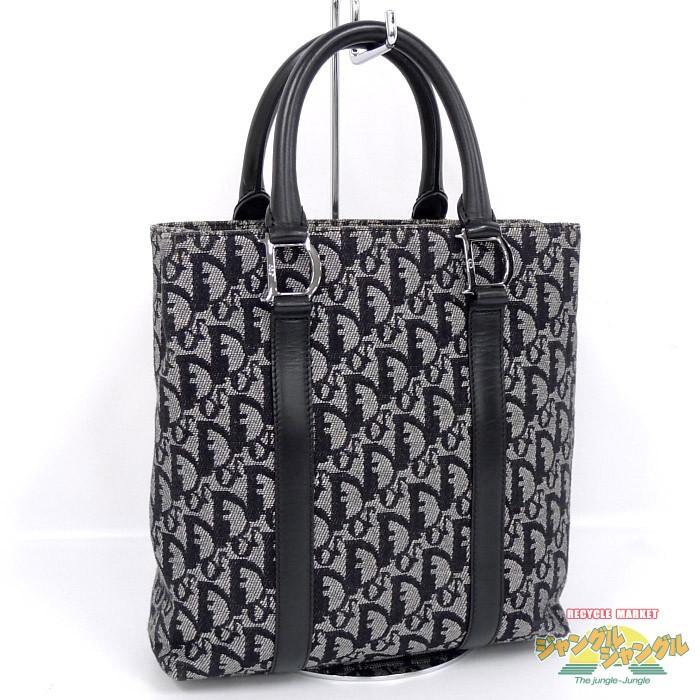 ディオール トートバッグ エスニックライン トロッター ハート ブラック 黒